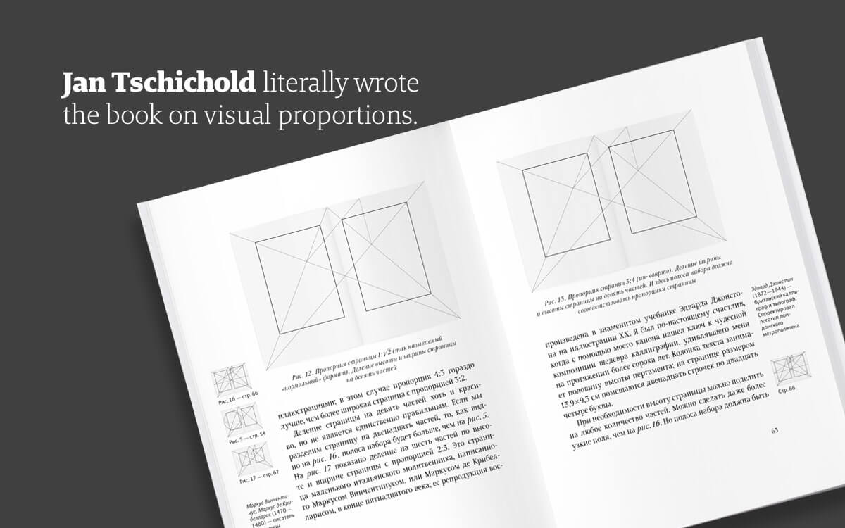 Image of visual harmony by Jan Tschichold