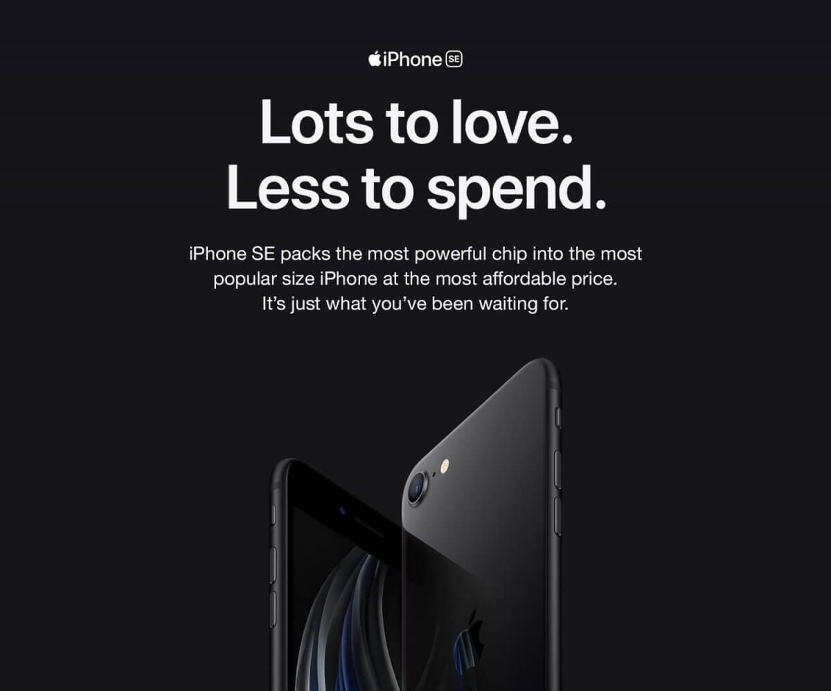 Apple SE advert is an example of precise marketing language